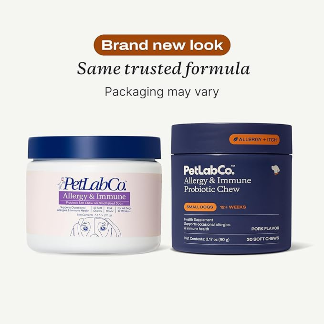 PetLab Co. Allergy & Immune Probiotic Chews for Dogs | Itch, Allergy & Gut Support – 2 Pack of 30 Chews